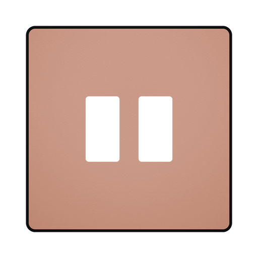 BG GridLite Evolve Polished Copper 2G Grid Plate MPCDCP2B – front view