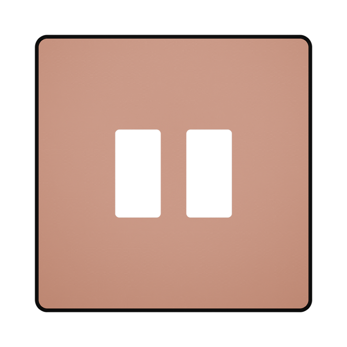 BG GridLite Evolve Polished Copper 2G Grid Plate MPCDCP2B – front view