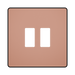 BG GridLite Evolve Polished Copper 2G Grid Plate MPCDCP2B – front view