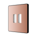 BG GridLite Evolve Polished Copper 2G Grid Plate MPCDCP2B – angled view
