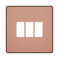 BG GridLite Evolve Polished Copper 3G Grid Plate MPCDCP3B – front view