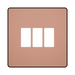 BG GridLite Evolve Polished Copper 3G Grid Plate MPCDCP3B – front view