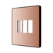 BG GridLite Evolve Polished Copper 3G Grid Plate MPCDCP3B – angled view