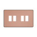 BG GridLite Evolve Polished Copper 4G Grid Plate MPCDCP4B – front view
