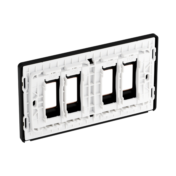 BG GridLite Evolve Polished Copper 4G Grid Plate MPCDCP4B – side view