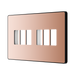 BG GridLite Evolve Polished Copper 6G Grid Plate MPCDCP6B – angled view