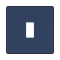 BG GridLite Evolve Dark Blue 1G Grid Plate MPCDDB1B – front view