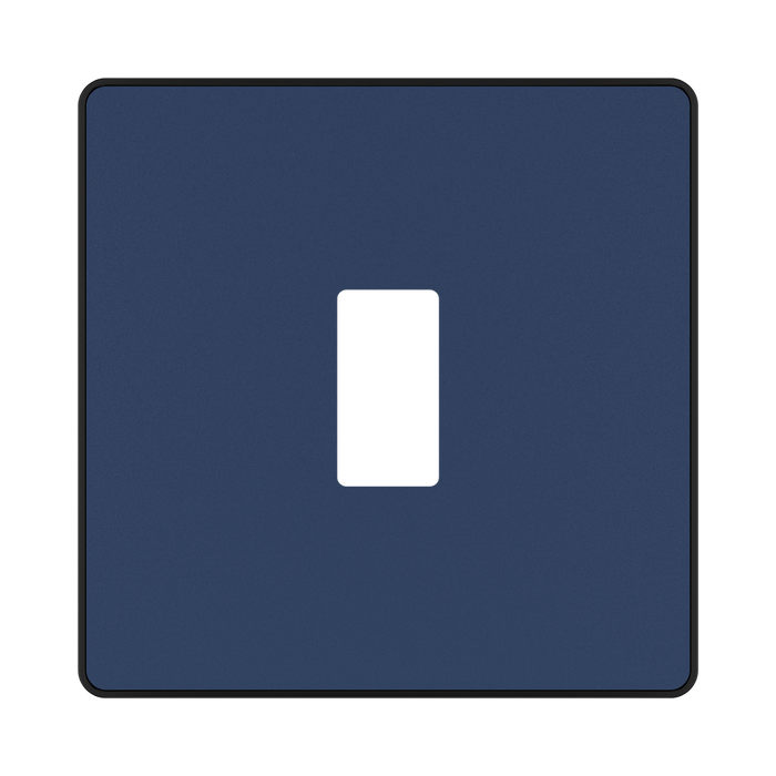 BG GridLite Evolve Dark Blue 1G Grid Plate MPCDDB1B – front view
