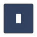 BG GridLite Evolve Dark Blue 1G Grid Plate MPCDDB1B – front view