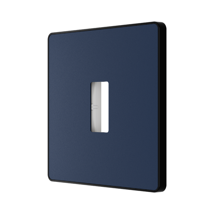 BG GridLite Evolve Dark Blue 1G Grid Plate MPCDDB1B – angled view