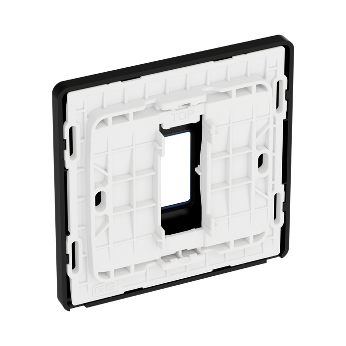 BG GridLite Evolve Dark Blue 1G Grid Plate MPCDDB1B – side view