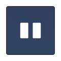 BG GridLite Evolve Dark Blue 2G Grid Plate MPCDDB2B – front view