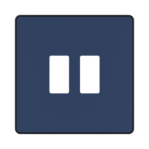 BG GridLite Evolve Dark Blue 2G Grid Plate MPCDDB2B – front view