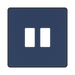 BG GridLite Evolve Dark Blue 2G Grid Plate MPCDDB2B – front view