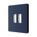 BG GridLite Evolve Dark Blue 2G Grid Plate MPCDDB2B – angled view