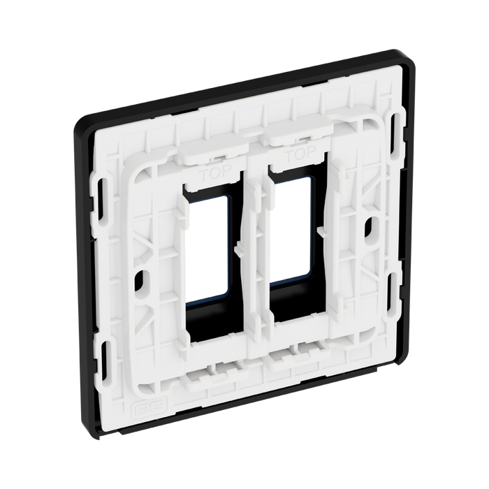 BG GridLite Evolve Dark Blue 2G Grid Plate MPCDDB2B – side view