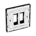 BG GridLite Evolve Dark Blue 2G Grid Plate MPCDDB2B – side view