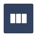 BG GridLite Evolve Dark Blue 3G Grid Plate MPCDDB3B – front view