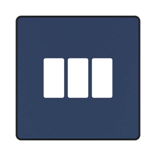 BG GridLite Evolve Dark Blue 3G Grid Plate MPCDDB3B – front view