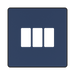 BG GridLite Evolve Dark Blue 3G Grid Plate MPCDDB3B – front view