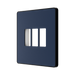 BG GridLite Evolve Dark Blue 3G Grid Plate MPCDDB3B – angled view