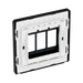 BG GridLite Evolve Dark Blue 3G Grid Plate MPCDDB3B – side view