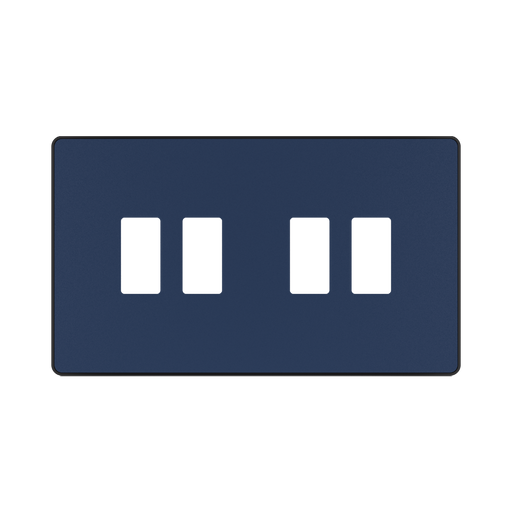 BG GridLite Evolve Dark Blue 4G Grid Plate MPCDDB4B – front view