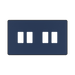 BG GridLite Evolve Dark Blue 4G Grid Plate MPCDDB4B – front view