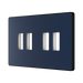 BG GridLite Evolve Dark Blue 4G Grid Plate MPCDDB4B – angled view
