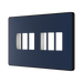 BG GridLite Evolve Dark Blue 6G Grid Plate MPCDDB6B – angled view