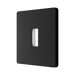 BG GridLite Evolve Matt Black 1G Grid Plate MPCDMB1B – angled view
