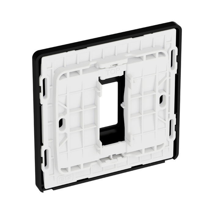 BG GridLite Evolve Matt Black 1G Grid Plate MPCDMB1B – side view