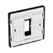 BG GridLite Evolve Matt Black 1G Grid Plate MPCDMB1B – side view