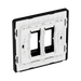 BG GridLite Evolve Matt Black 2G Grid Plate MPCDMB2B – side view