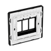 BG GridLite Evolve Matt Black 3G Grid Plate MPCDMB3B – side view