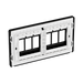 BG GridLite Evolve Matt Black 6G Grid Plate MPCDMB6B – side view