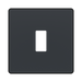 BG GridLite Evolve Matt Grey 1G Grid Plate MPCDMG1B – front view