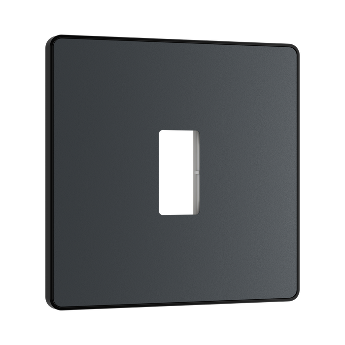 BG GridLite Evolve Matt Grey 1G Grid Plate MPCDMG1B – detail 0100 view