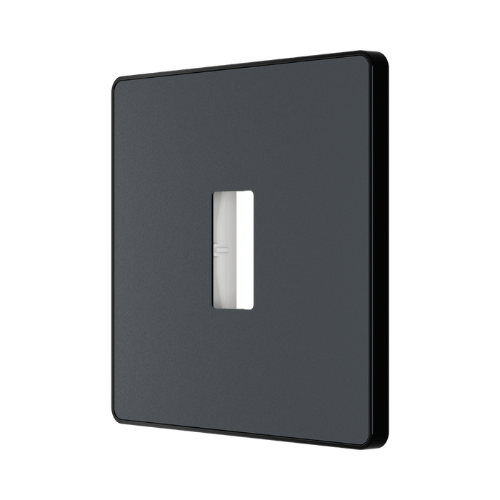 BG GridLite Evolve Matt Grey 1G Grid Plate MPCDMG1B – detail 0125 view