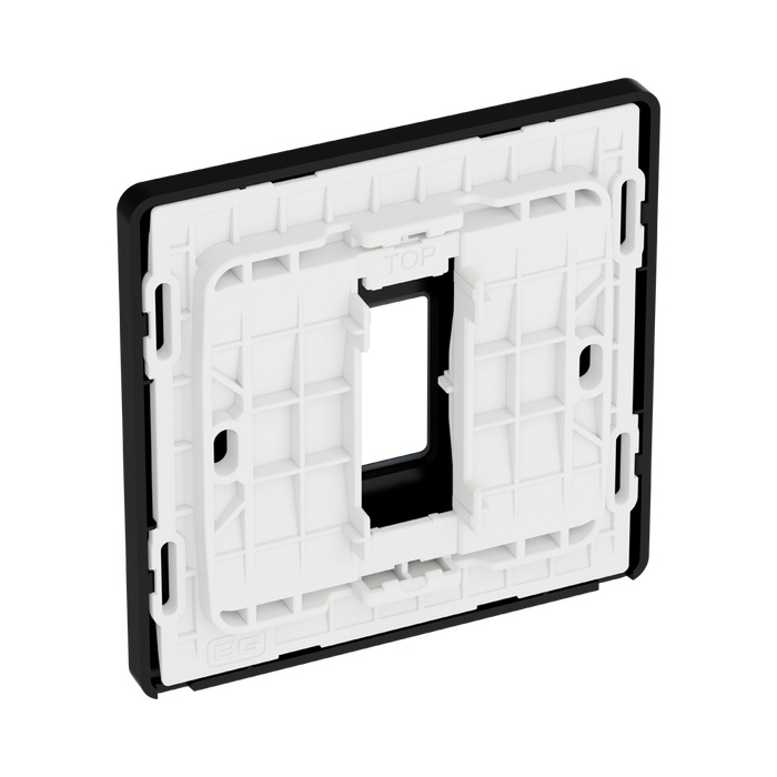 BG GridLite Evolve Matt Grey 1G Grid Plate MPCDMG1B – detail 0141 view