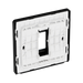 BG GridLite Evolve Matt Grey 1G Grid Plate MPCDMG1B – detail 0141 view