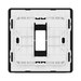 BG GridLite Evolve Matt Grey 1G Grid Plate MPCDMG1B – detail 0150 view