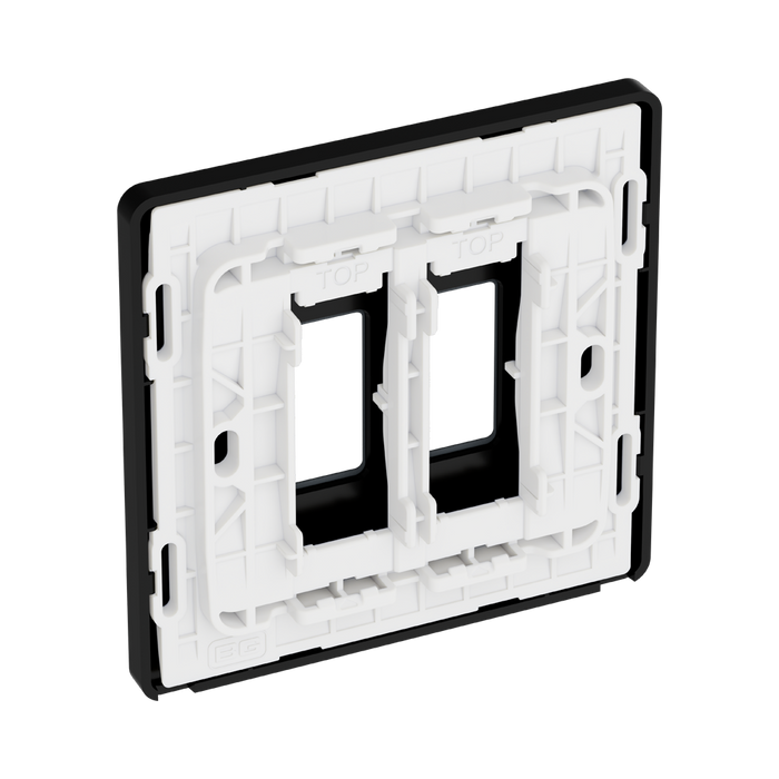 BG GridLite Evolve Matt Grey 2G Grid Plate MPCDMG2B – side view