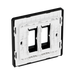 BG GridLite Evolve Matt Grey 2G Grid Plate MPCDMG2B – side view