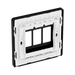 BG GridLite Evolve Matt Grey 3G Grid Plate MPCDMG3B – side view
