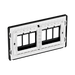 BG GridLite Evolve Matt Grey 6G Grid Plate MPCDMG6B – side view