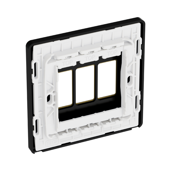 BG GridLite Evolve Satin Brass 3G Grid Plate MPCDSB3B – side view