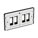 BG GridLite Evolve Satin Brass 4G Grid Plate MPCDSB4B – side view
