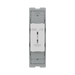 BG GridLite Evolve Gloss White 20A 16AX 2 Way Single Pole Emergency Lighting Test Key Switch Module MPCDW12EL – front view