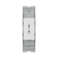BG GridLite Evolve Gloss White 20A 16AX 2 Way Single Pole Key Switch Module MPCDW12KY – front view